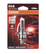 Галогенна автолампи Osram H4 Night Breaker Silver 64193NBS-BLI 60/55W 12V +100%