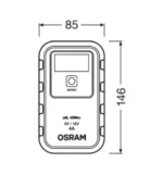 Зарядний пристрій для акумуляторів OSRAM BATTERYcharger 904, 6V - 12V, 4A*ч OEBCS904 - Зображення 6