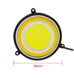 Дневные ходовые вогни, круглые 88мм Белый Жёлтый. ДХО з поворотом (комплект 2шт) - Зображення 6
