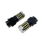 Світлодіодна лампа з цоколем 3157 Т25 P27/7W W3x16q 54SMD 3014 10-30V - Зображення 3