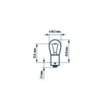 Автомобільна лама NARVA PY21W BAU15s 12 V BAU15S 21W 17638 - Зображення 4
