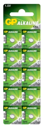 Батарейка лужна GP 177 AG4 LR626 SR66 1.5V alkaline - Зображення 2