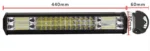 Світлодіодна балка, додаткова фара 84 LED 252W Комбінована - Зображення 4