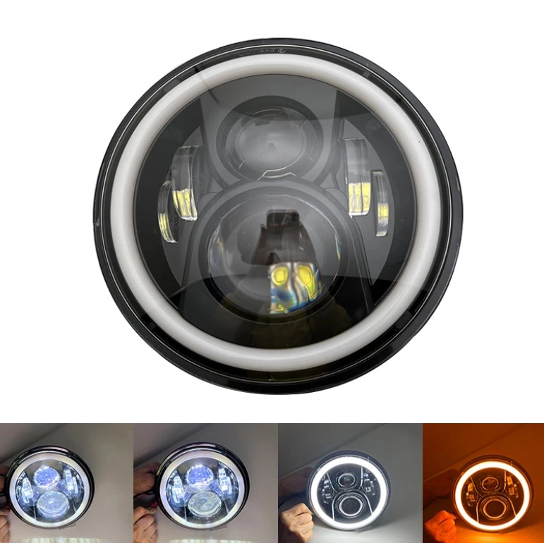 4299175034_svitlodiodna-fara-7 Світлодіодна фара 7 дюймів УАЗ, Нива, ВАЗ, Jeep, Nissan, Land Rover, Hummer Комплект (2шт) - Зображення 1