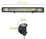 Світлодіодна балка, додаткова фара 120 LED 360W Комбінована 65,2см Біле світло - Зображення 4