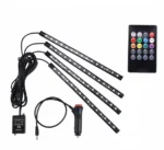 Світлодіодна стрічка RGB для салону, підсвічування ніг з пультом, RGB LED підсвічування салону 60 SMD від прикурювача