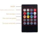 Світлодіодна стрічка RGB для салону, підсвічування ніг з пультом, RGB LED підсвічування салону 60 SMD від прикурювача - Зображення 5