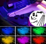 Світлодіодна стрічка RGB для салону, підсвічування ніг з пультом, RGB LED підсвічування салону 60 SMD від прикурювача - Зображення 6
