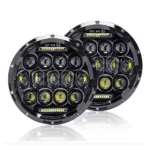 Универсальные светодиодные светодиодные фары 7 дюймов Led DRL светодиодные фары ближний-дальний + габарит ПРЕМИУМ РАДИАТОР - Зображення 8