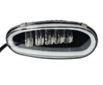 Led ПТФ протитуманні фари Daewoo Lanos Sens. ПТФ 5 лінз 50W з ДХО. Скло знімне. МЕТАЛ. Біле світло+ДХО - Зображення 4