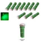 Світлодіодна лампа Т5 (W1,2W W2x2,6d) 1 SMD 5050 12V Зелена - Зображення 3