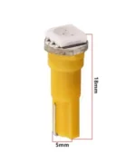 Світлодіодна лампа Т5 (W1,2W W2x2,6d) 1 SMD 5050 12V Жовта - Зображення 2