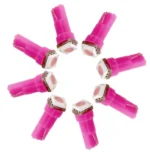 Світлодіодна лампа Т5 (W1,2W W2x2,6d) 1 SMD 5050 12V Рожева - Зображення 3