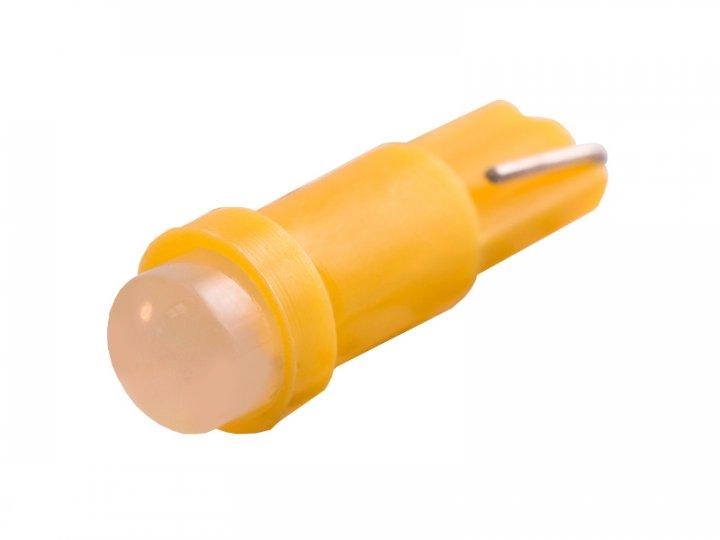 4384803645_svitlodiodna-lampa-t5 Світлодіодна лампа Т5 (W1,2W W2x2,6d) COB 24V Жовта - Зображення 1