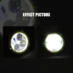 Світлодіодна додаткова фара 4 Led з ДХО 8см кругла - Зображення 3