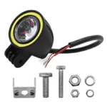 Світлодіодна додаткова фара для квадроцикла, мотоцикла, мопеда, автомобіля з ангельськими очима - Зображення 2