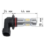 Світлодіодні лампи з цоколем HB4 (9006) 21SMD 2835 12 V з драйвером - Зображення 3