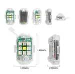 Світлодіодний ліхтар, що попереджає стробоскоп, бездротова лампа для авто, велосипедів і мотоциклів RGB - Зображення 3