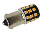 Світлодіодна лампа з цоколем PY21W ba15s 1156 33SMD 2835 10-30V з драйвером Жовта - Зображення 3