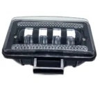 Світлодіодна фара ближнього світла 4 лінзи з ДХО 60W 12-24V 5800Lm метал Біла - Зображення 3