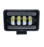 Світлодіодна фара ближнього світла 4 лінзи з ДХО 60W 12-24V 5800Lm метал Біла - Зображення 2