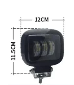 Світлодіодна балка (додаткова фара) K5130F 45W 3 лінзи метал Преміум Ближнє Біле світло - Зображення 5