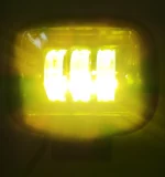 Світлодіодна двокольорова балка, додаткова фара 45W 3 лінзи метал Преміум Ближнє Біле/Жовте світло - Зображення 9