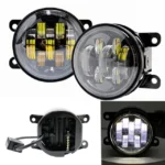 Світлодіодні двокольорові протитуманні фари Led 7 лінз 90мм 70W 3,5" Рено, Форд, Опель і т.д. Білий/Жовтий - Зображення 2