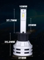 Автомобільні світлодіодні лампи з цоколем H1 PHILIPS 6 LED 12-24V 19W 111258U3101X2 - Зображення 6