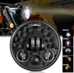 Универсальные светодиодные led фары 5,75 дюймов Led с разъемом H4 (Black) BMW E34 - Зображення 7