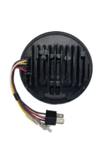 Универсальная светодиодная led фара 5,75 дюймов Led с разъемом H4 (Black)  Harley-Davidson, Dyna, Sportster - Зображення 3