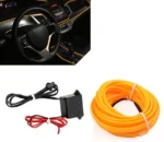 Світлодіодний гнучкий неон з інвертором (драйвером) 3 метра Жовтий