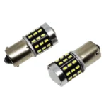 Світлодіодна лампа з цоколем 1156 BA15s P21W 54 SMD 3014 12V Біла з драйвером - Зображення 4