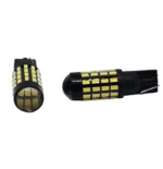 Світлодіодна лампа Т10 W5W 54 SMD 3014 12V Біла з лінзою та драйвером ПРЕМІУМ