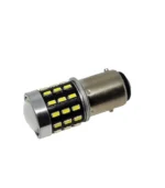 Світлодіодна лампа з цоколем 1157 (BAY15d P21/5W) 54 SMD 3014 12V Біла з лінзою і драйвером - Зображення 3
