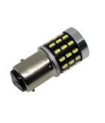 Світлодіодна лампа з цоколем 1157 (BAY15d P21/5W) 54 SMD 3014 12V Біла з лінзою і драйвером - Зображення 2