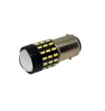 Світлодіодна лампа з цоколем 1157 (BAY15d P21/5W) 54 SMD 3014 12V Біла з лінзою і драйвером ПРЕМІУМ - Зображення 4