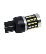 Світлодіодна лампа 7443 T20 W21/5W W3x16q 54SMD 3014 12V з лінзою і драйвером Біла - Зображення 2