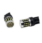 Світлодіодна лампа 7443 T20 W21/5W W3x16q 54SMD 3014 12V з лінзою і драйвером Біла