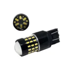 Світлодіодна лампа 7443 T20 W21/5W W3x16q 54 SMD 3014 12V з лінзою і драйвером Біла ПРЕМІУМ