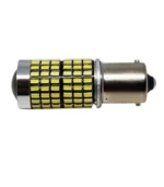 Світлодіодна лампа з цоколем 1156 BA15s P21W 144 SMD 3014 12V Біла з драйвером і лінзою - Зображення 4