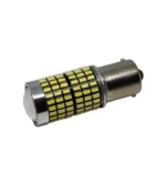 Світлодіодна лампа з цоколем 1156 BA15s P21W 144 SMD 3014 12V Біла з драйвером і лінзою - Зображення 5