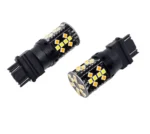 Світлодіодна лампа з цоколем 3157 Т25 P27/7W 44SMD 3030 12V 21W 1400 Lm Білий Жовтий з обманкою - Зображення 5