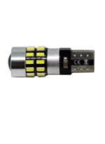 Світлодіодна лампа Т10 (W5W) 30 SMD 3014 з обманкою, драйвером і лінзою 12V Білий - Зображення 2