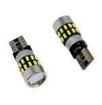Світлодіодна лампа Т10 (W5W) 30 SMD 3014 з обманкою, драйвером і лінзою 12V Білий - Зображення 3