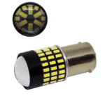 Светодиодная лампа с цоколем 1156 78 SMD 3014 12V з лінзою і драйвером ПРЕМІУМ Белый
