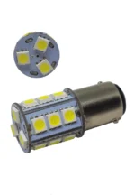 Світлодіодна лампа з цоколем BA15D 18 SMD 5050 Біла Судова лампа, лампа для катера