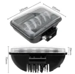 Двоколірна світлодіодна балка, додаткова фара Led 5LED 50W CREE DC 10-32V Білий Жовтий - Зображення 5