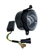 Двоколірні світлодіодні протитуманні фари Led ПТФ 90мм ВАЗ 2170 2171 2172 2173 Priora Газель Білий Жовтий - Зображення 2