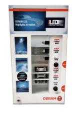 Демонстраційна шафа для автомобільних ламп OSRAM Led W5W C5W, стенд для перевірки ламп 35*19,5*7,5 см - Зображення 2
